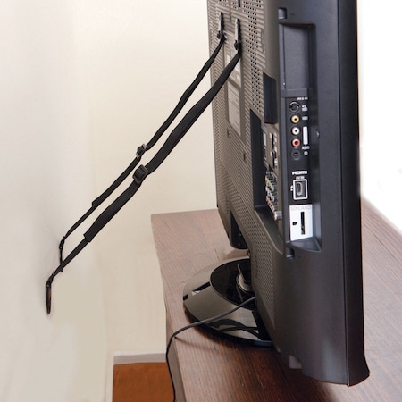 Dreambaby Dreambaby Black Metal/Nylon Television Safety Strap 2 pk L860A